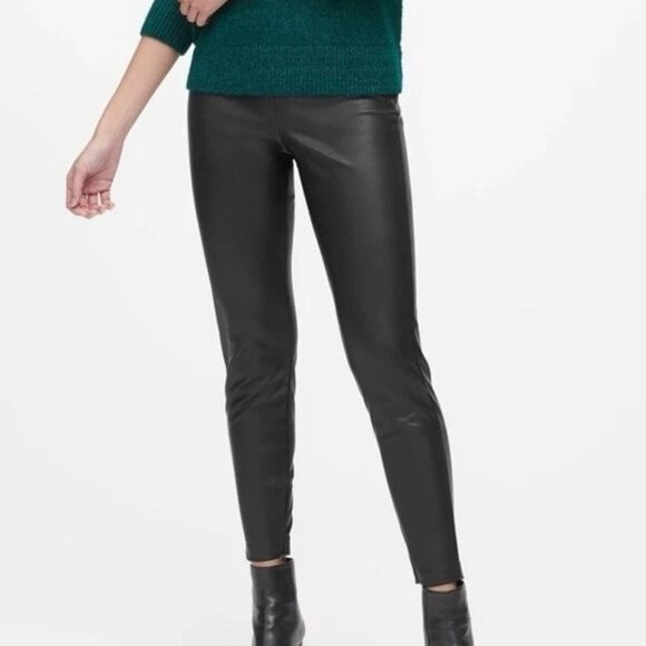Banana Republic Devon Vegan Leather Leggings 2 - Picture 9 of 9